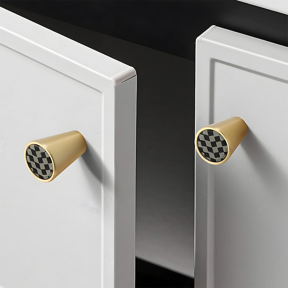 Colored Inset Cabinet Knobs for Wardrobes and Drawers