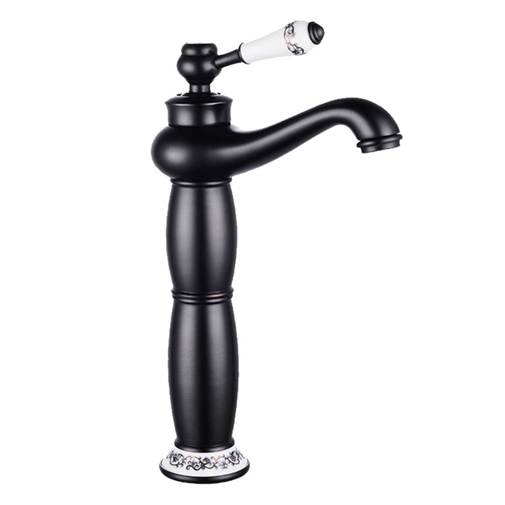 Aurex Retro Solid Brass Single Hole Bathroom Sink Faucet, Sink Mixer, Hot and Cold Water Tap