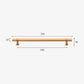Ribbed Square Bar Cabinet Pulls and Drawer Handles