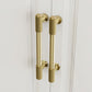 Knurled Brass Cabinet Pulls and Drawer Handles