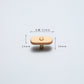 Beech Finish Wood Drawer Pulls with Copper Accents