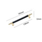 Fluted Zinc Alloy Cabinet Pulls in Shiny Finishes