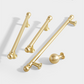 French Gold Ball-End Cabinet Pulls and Knobs for Kitchens