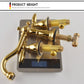 Double Handle Vintage Brass Bathroom Faucets For 3 Hole Sink