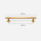 Modern T-Bar Gold Cabinet Pulls