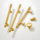Gold Round Bar Drawer Handles and Cabinet Knobs