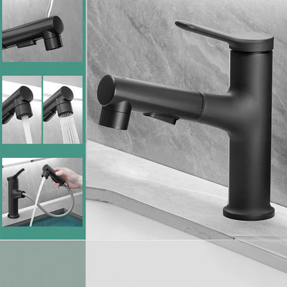Varden Modern Cylindrical Dual-Mode Pull-Out Bathroom Sink Faucet
