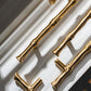 Bamboo Style Brass Cabinet Pulls and Knobs