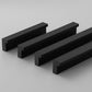 Black Finger Edge Cabinet Pulls, Aluminum Alloy
