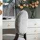 Fluted Arched Cabinet Pulls and Round Knobs, Gold / Gray