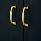 Wide Arched Brass Cabinet Pulls and Drawer Handles