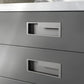 Slotted Recessed Cabinet Pulls in Gold, Black, and Gray