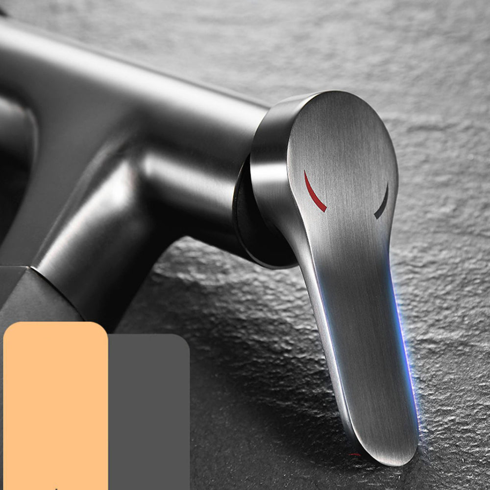 Wexler Single Handle Pull-Out Bathroom Sink Faucet with Hot and Cold Control