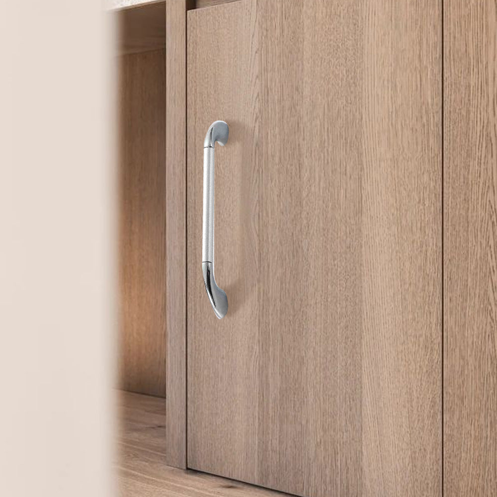 Round Bar Cabinet Pulls with Curved Tapered Feet