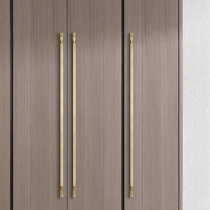 2 Pack Aluminum Edge Pull Cabinet Handles