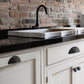 Half-Round Brass Cabinet Cup Pulls for Drawers