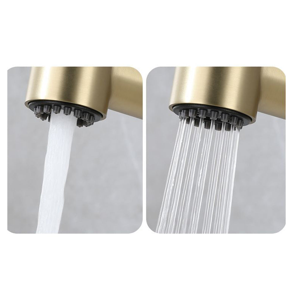 Valenza Modern Height-Adjustable Pull-Out Bathroom Sink Faucet with Dual Spray Modes