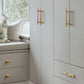 Fluted Gold Cabinet Handles and Knobs