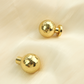 Hammered Gold Brass Cabinet Knobs, Single Hole