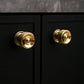 Round Bar Brass Cabinet Handles and Knobs for Wardrobes