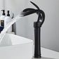 Single Handle Waterfall Solid Brass Creative Hollowed Out Design Water Tap