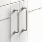 Threaded Ribbed Cabinet Handles and Pulls for Wardrobes