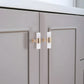 Crystal Marble Brass Cabinet Handles, Drawer Pulls and Knobs