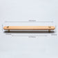 Beech Finish Wood Drawer Pulls with Copper Accents