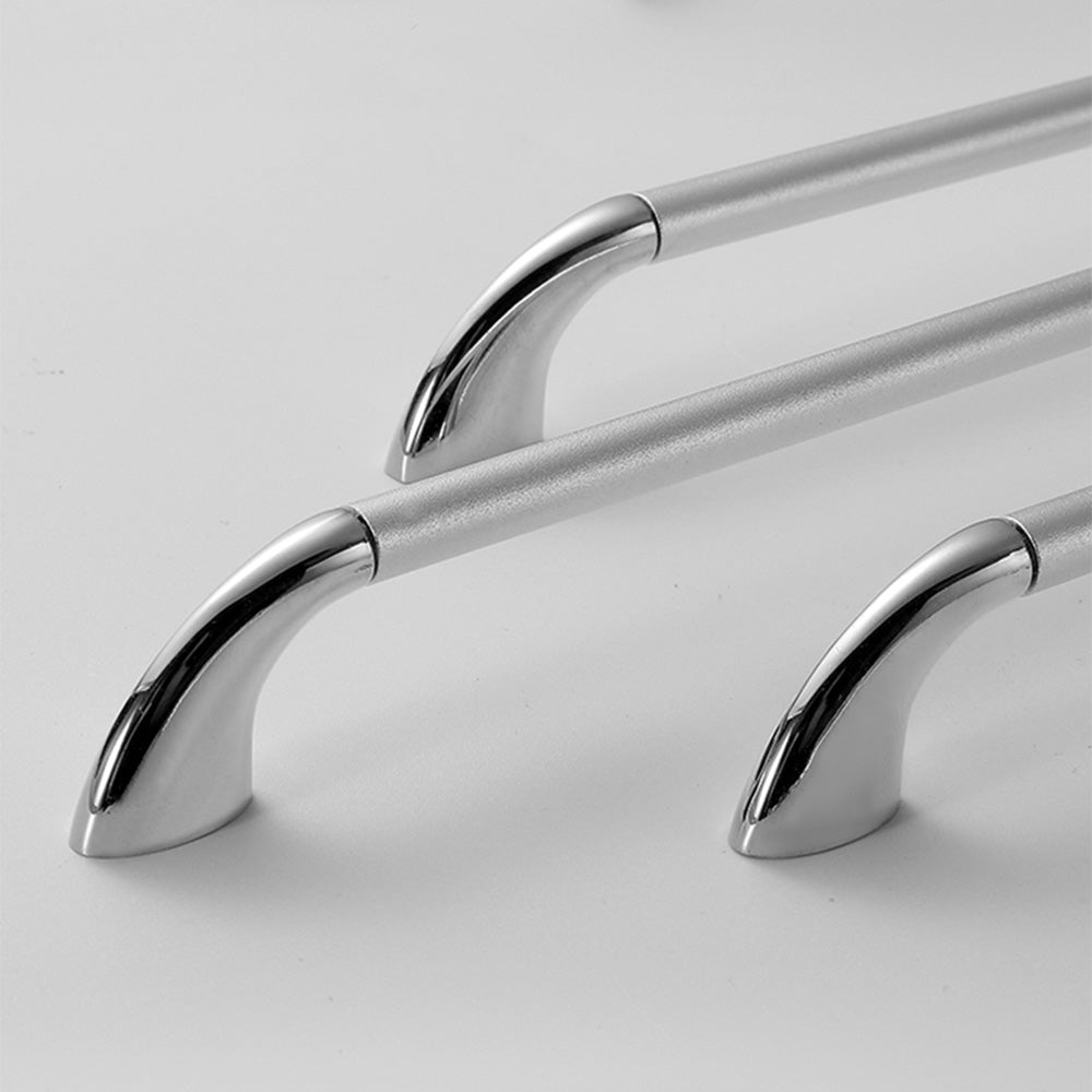 Round Bar Cabinet Pulls with Curved Tapered Feet