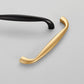 Curved Cabinet Pull Handles and Matching Round Knobs