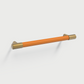 Colorful Leather and Brass Cabinet Pulls and Knobs