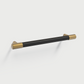 Colorful Leather and Brass Cabinet Pulls and Knobs
