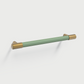 Colorful Leather and Brass Cabinet Pulls and Knobs