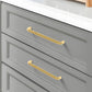 Aluminum Alloy Rounded Bar Cabinet Pulls and Handles