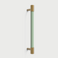 Colorful Leather and Brass Cabinet Pulls and Knobs