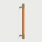 Colorful Leather and Brass Cabinet Pulls and Knobs