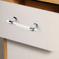 Transparent Acrylic Round Bar Cabinet Pulls for Wardrobes