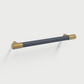 Colorful Leather and Brass Cabinet Pulls and Knobs