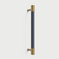 Colorful Leather and Brass Cabinet Pulls and Knobs