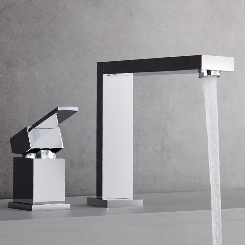 Simple 2 Holes Hot and Cold Bathroom Basin Faucets