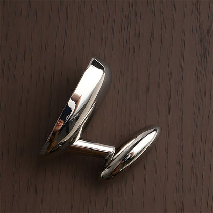 Solid Brass Pebble Wall Hooks for Coats & Towels