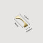 Gold Brass Curved Cabinet Pulls and Drawer Handles
