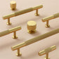Ribbed Solid Brass Cabinet Pulls and Matching Knobs