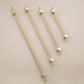Adjustable Long Round Bar Cabinet Pulls, Gold / Brushed Brass Finish