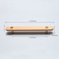 Beech Finish Wood Drawer Pulls with Copper Accents