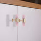 Crystal Marble Brass Cabinet Handles, Drawer Pulls and Knobs