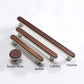Walnut Wood Inlay Cabinet Handles and Knobs