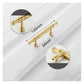 Brushed Brass Vintage Cabinet Pulls and Door Handles