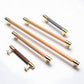 Two-Tone Ribbed Aluminum Alloy Cabinet and Drawer Pulls