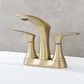 3 Holes Double Handle Stainless Steel Hot And Cold Bathroom Faucets